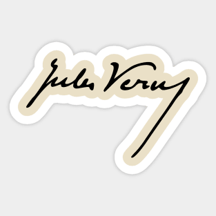 Sci-Fi Visionary - Jules Gabriel Verne Signature 1 Sticker